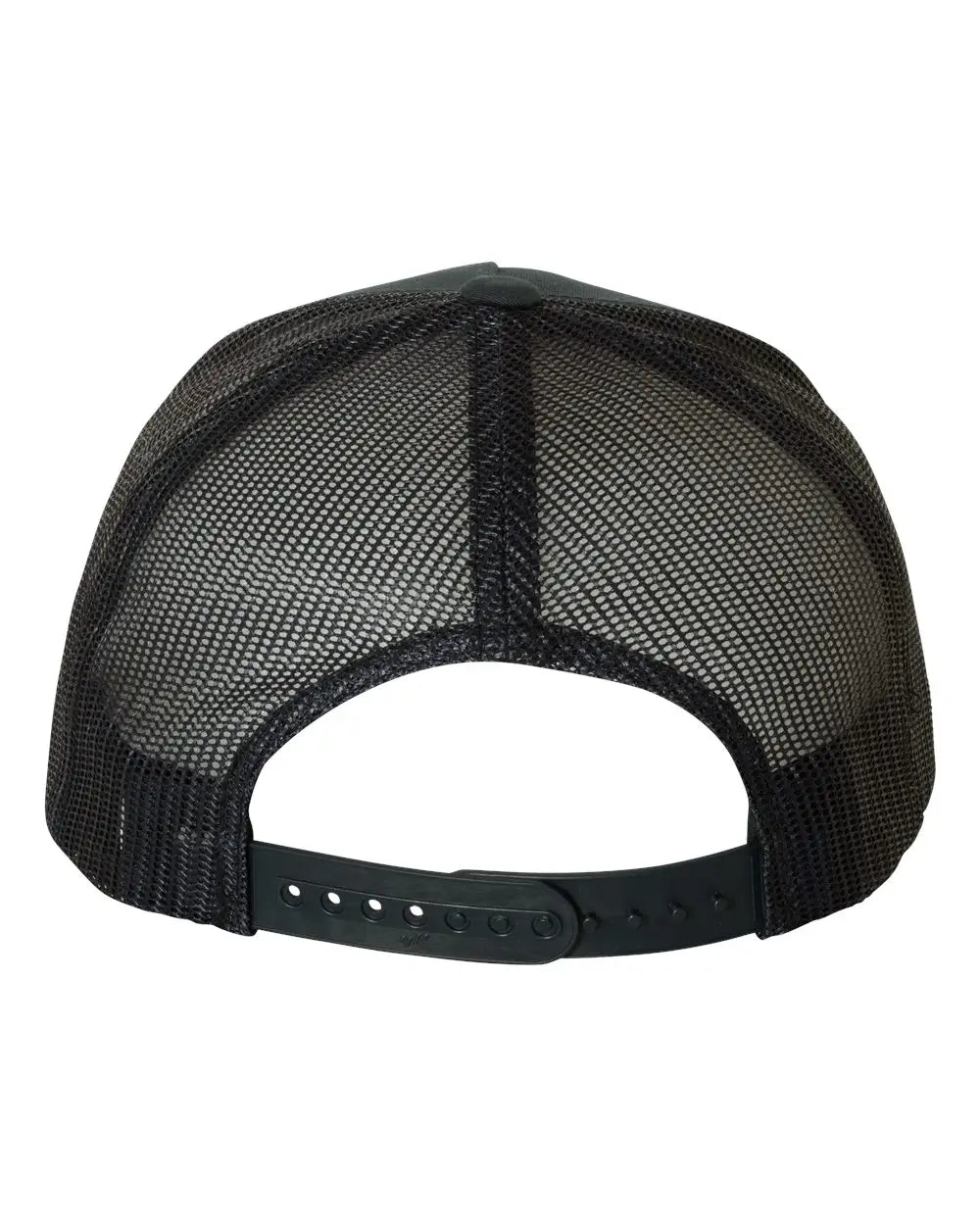 Yp Classics 6506s Five-panel Retro Trucker Cap - 6506 - Black - one Size Fits Most