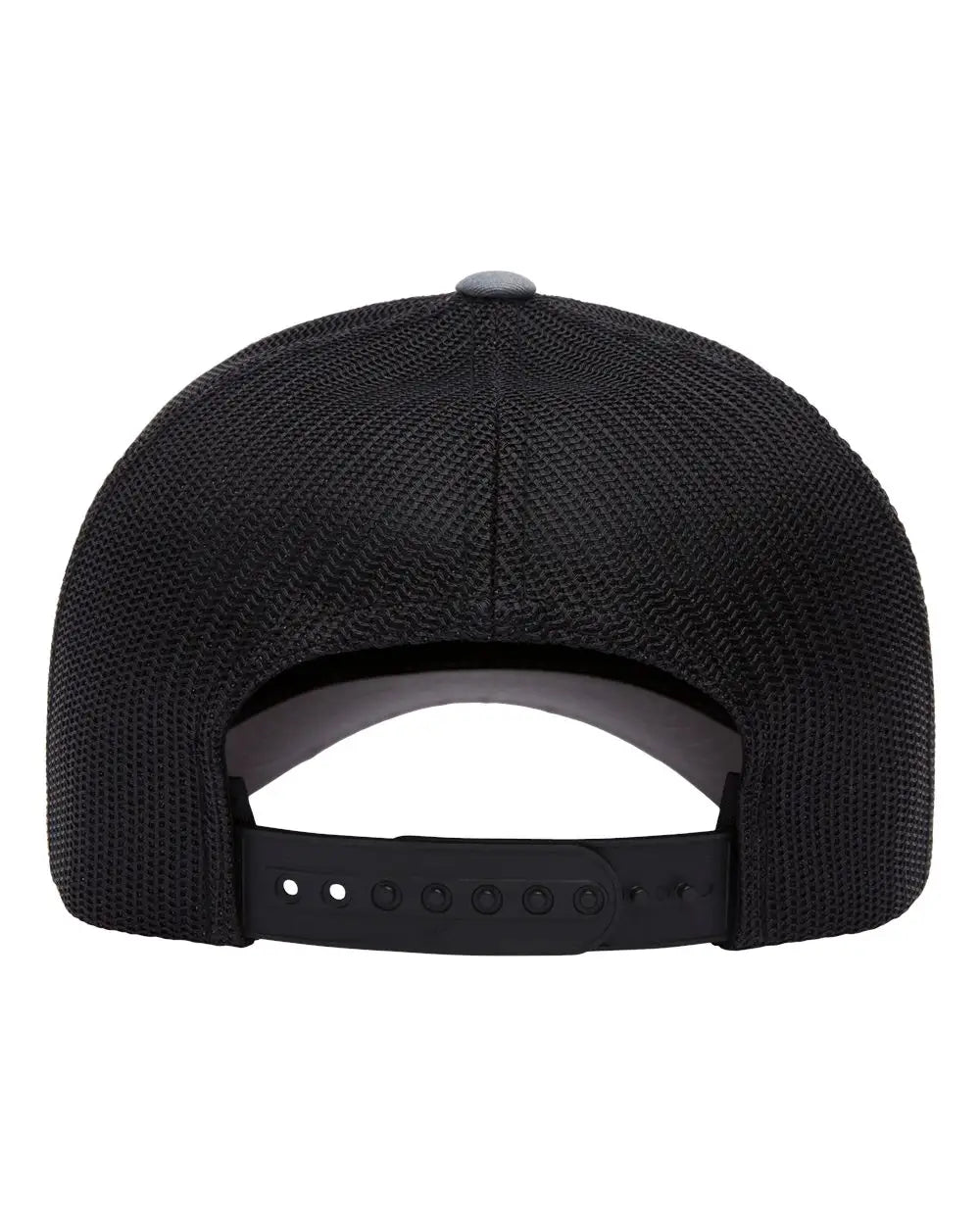 Yp Classics 6506s Five-panel Retro Trucker Cap - 6506 - Heather Black - one Size Fits Most
