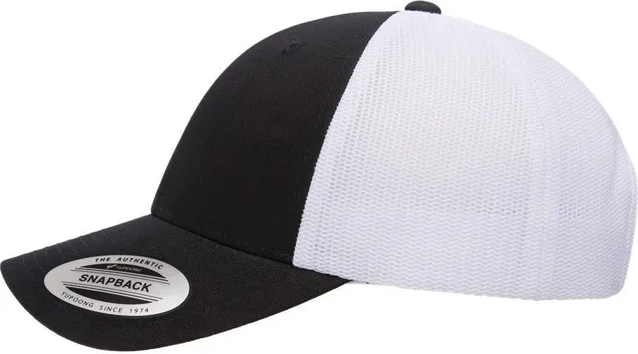 Yp Classics 6601 Elite Cap - Black White - one Size Fits Most