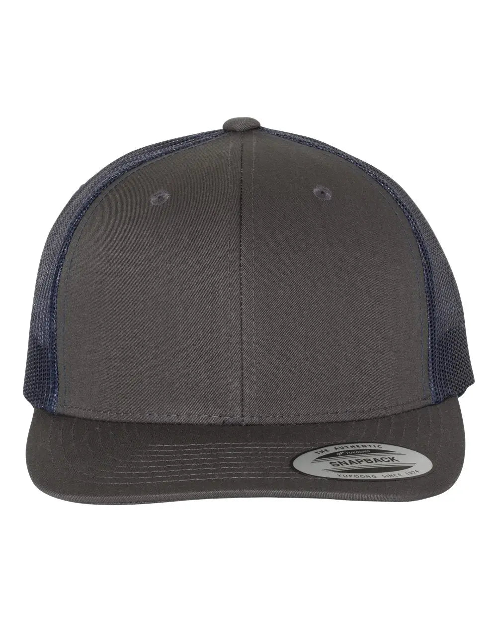 Yp Classics 6606 Retro Trucker Cap - Charcoal Navy