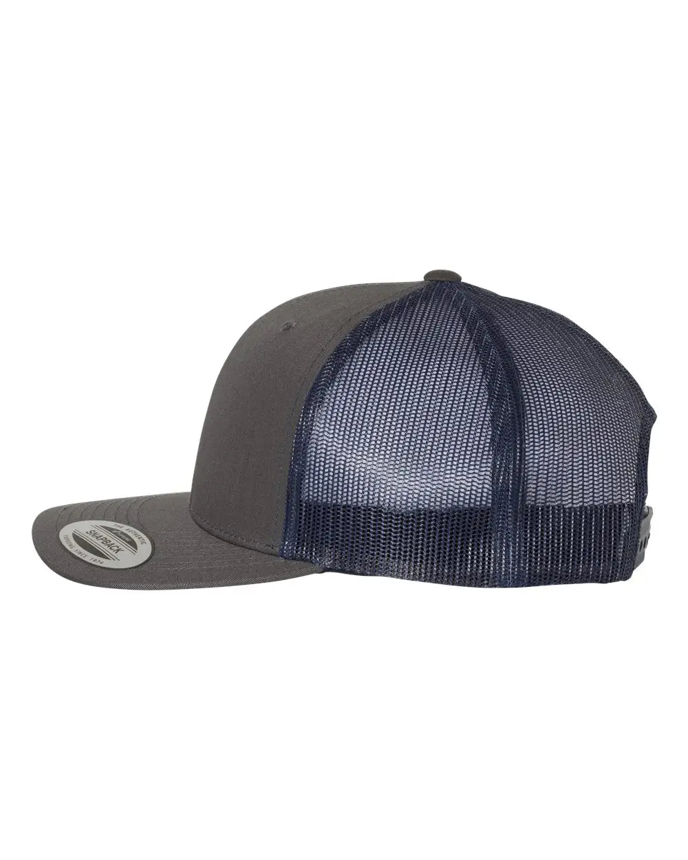 Yp Classics 6606 Retro Trucker Cap - Charcoal Navy - one Size Fits Most