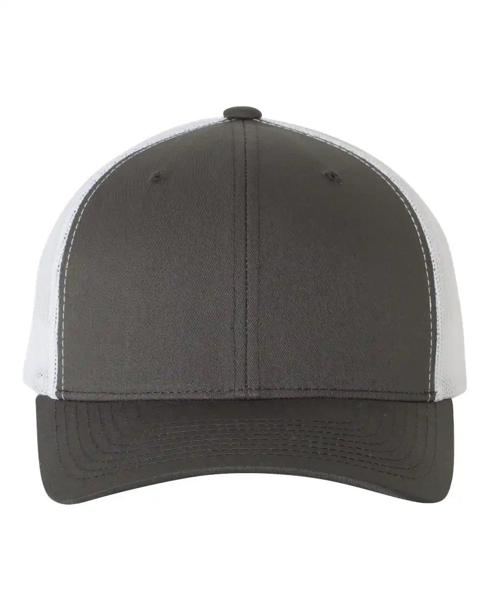 Yp Classics 6606 Retro Trucker Cap - Charcoal White - Charcoal/ / Adjustable