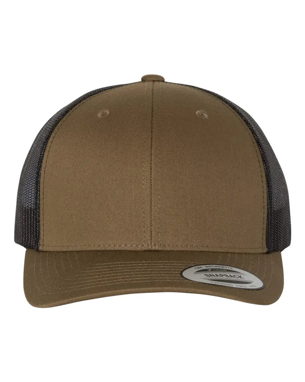 Yp Classics 6606 Retro Trucker Cap - Coyote Brown Black - one Size Fits Most