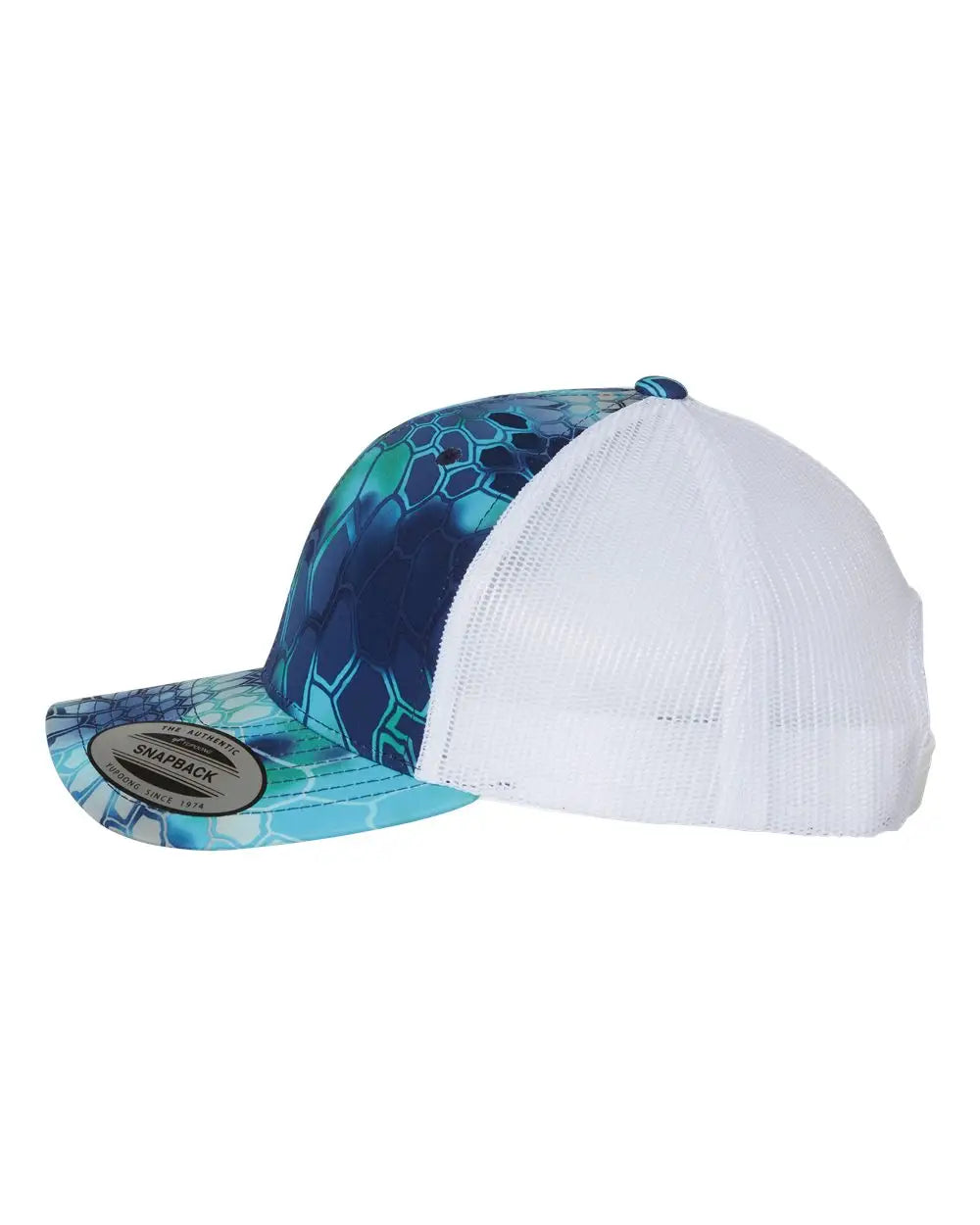Yp Classics 6606 Retro Trucker Cap - Kryptek Pontus - one Size Fits Most