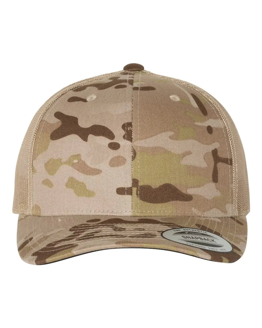Yp Classics 6606 Retro Trucker Cap - Multicam Arid Tan - one Size Fits Most