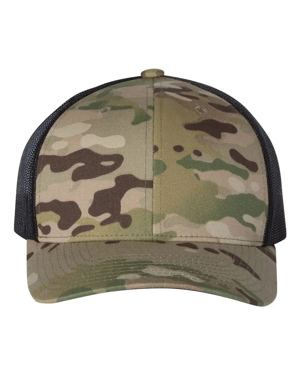 Yp Classics 6606 Retro Trucker Cap - Multicam Green Black - one Size Fits Most