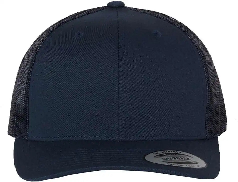 Yp Classics 6606 Retro Trucker Cap - Navy - one Size Fits Most