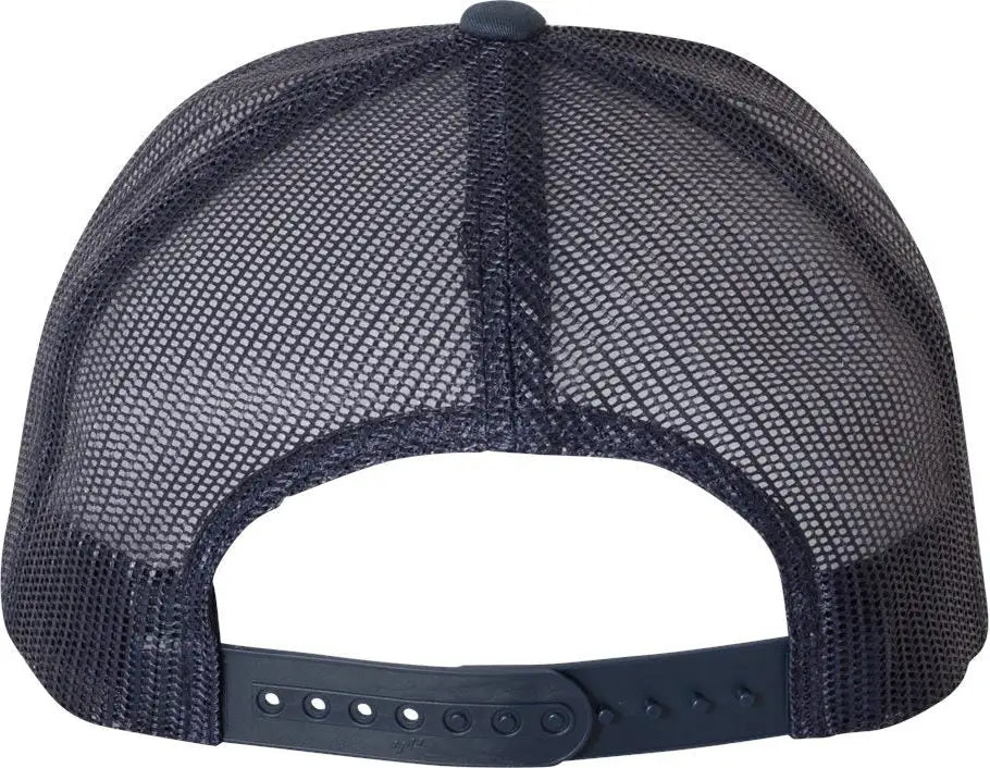 Yp Classics 6606 Retro Trucker Cap - Navy White - one Size Fits Most