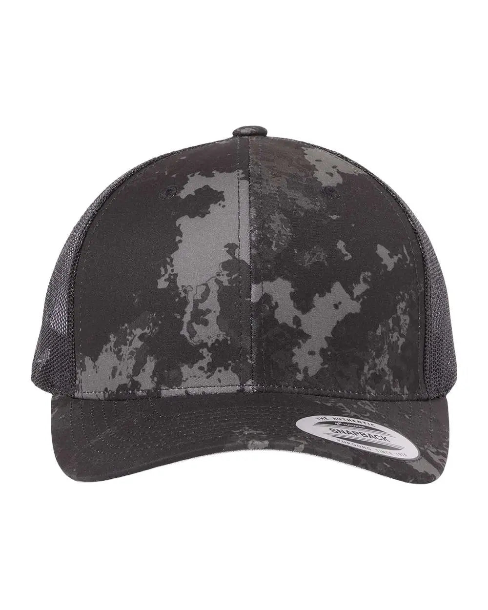 Yp Classics 6606 Retro Trucker Cap - Poseidon Black - one Size Fits Most