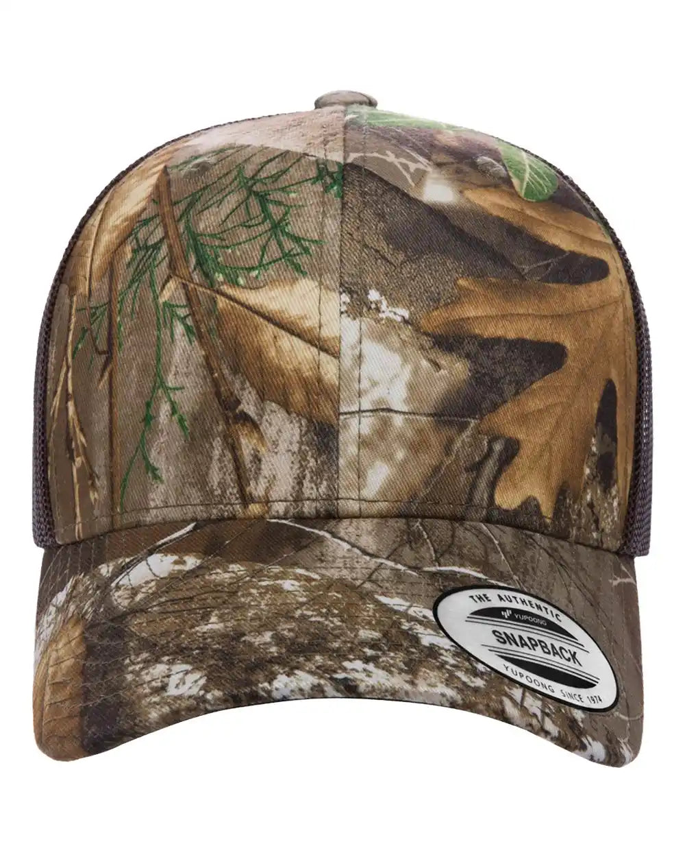 Yp Classics 6606 Retro Trucker Cap - Realtree Edge Brown - one Size Fits Most