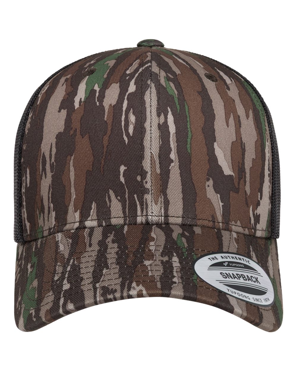 Yp Classics 6606 Retro Trucker Cap - Realtree Original Black