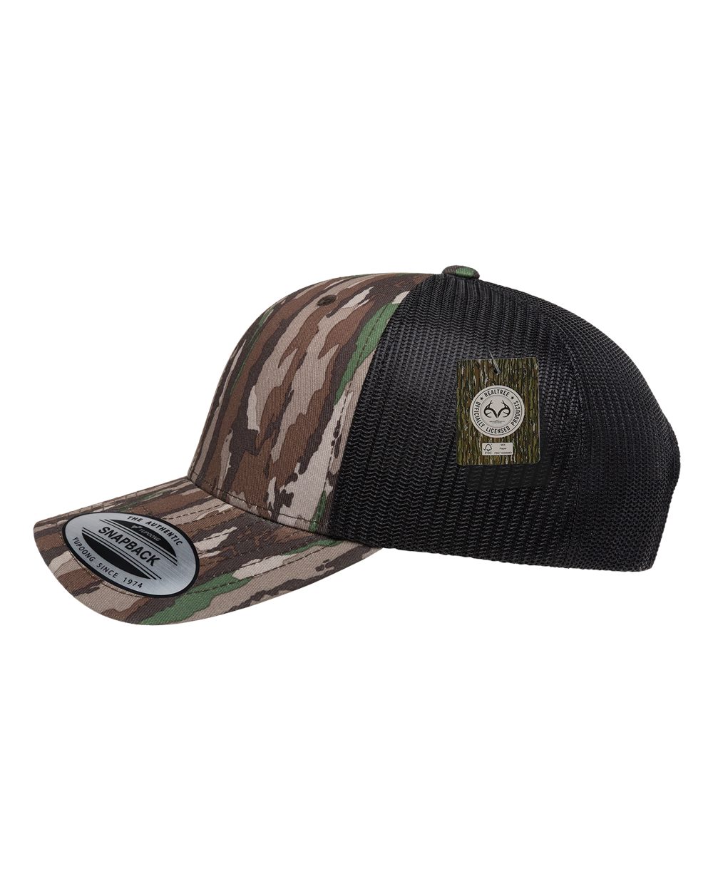 Yp Classics 6606 Retro Trucker Cap - Realtree Original Black