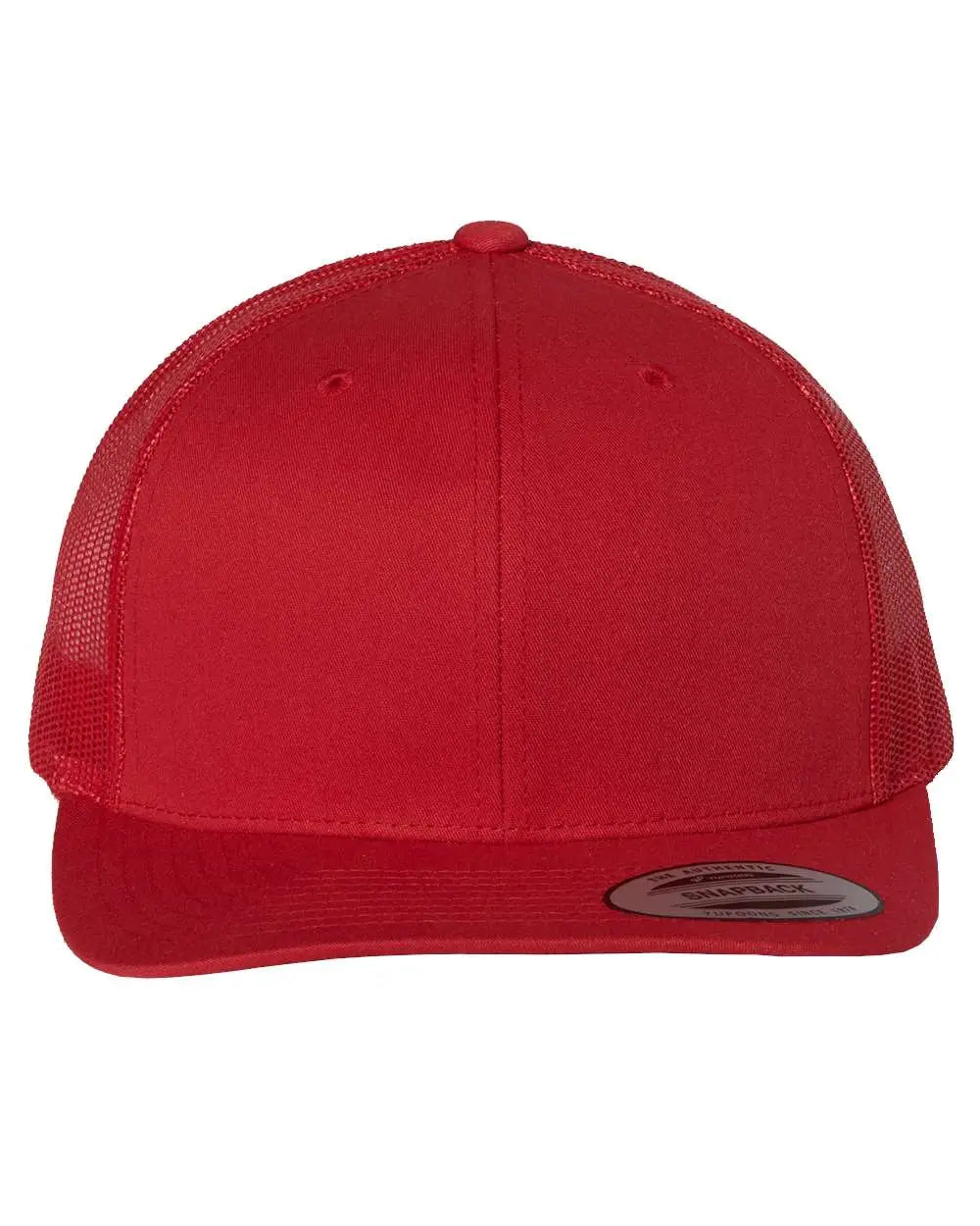 Yp Classics 6606 Retro Trucker Cap - Red - one Size Fits Most