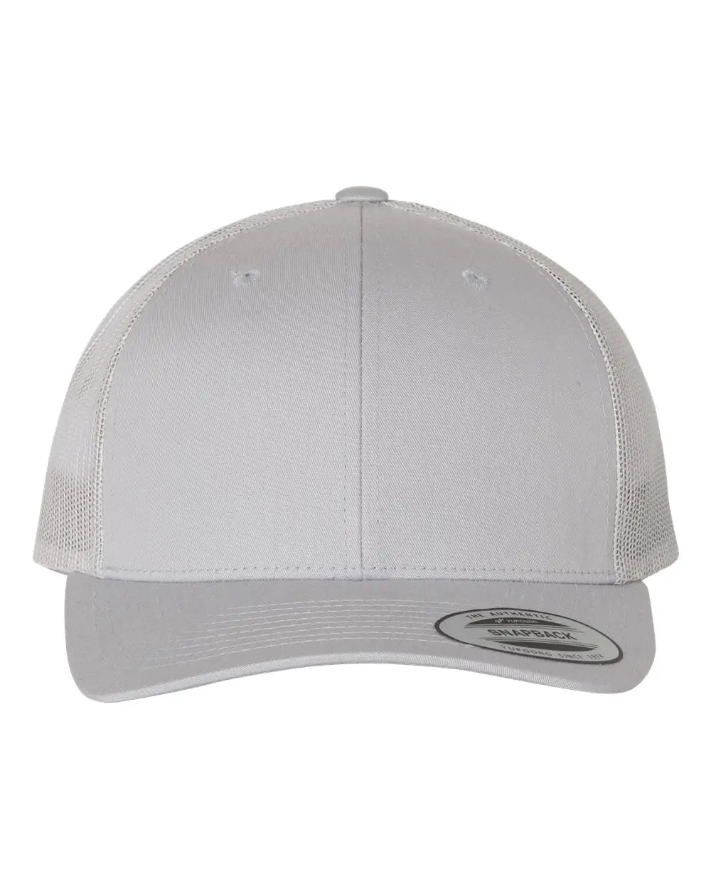Yp Classics 6606 Retro Trucker Cap - Silver - one Size Fits Most