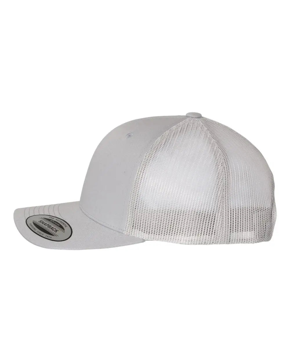 Yp Classics 6606 Retro Trucker Cap - Silver - one Size Fits Most