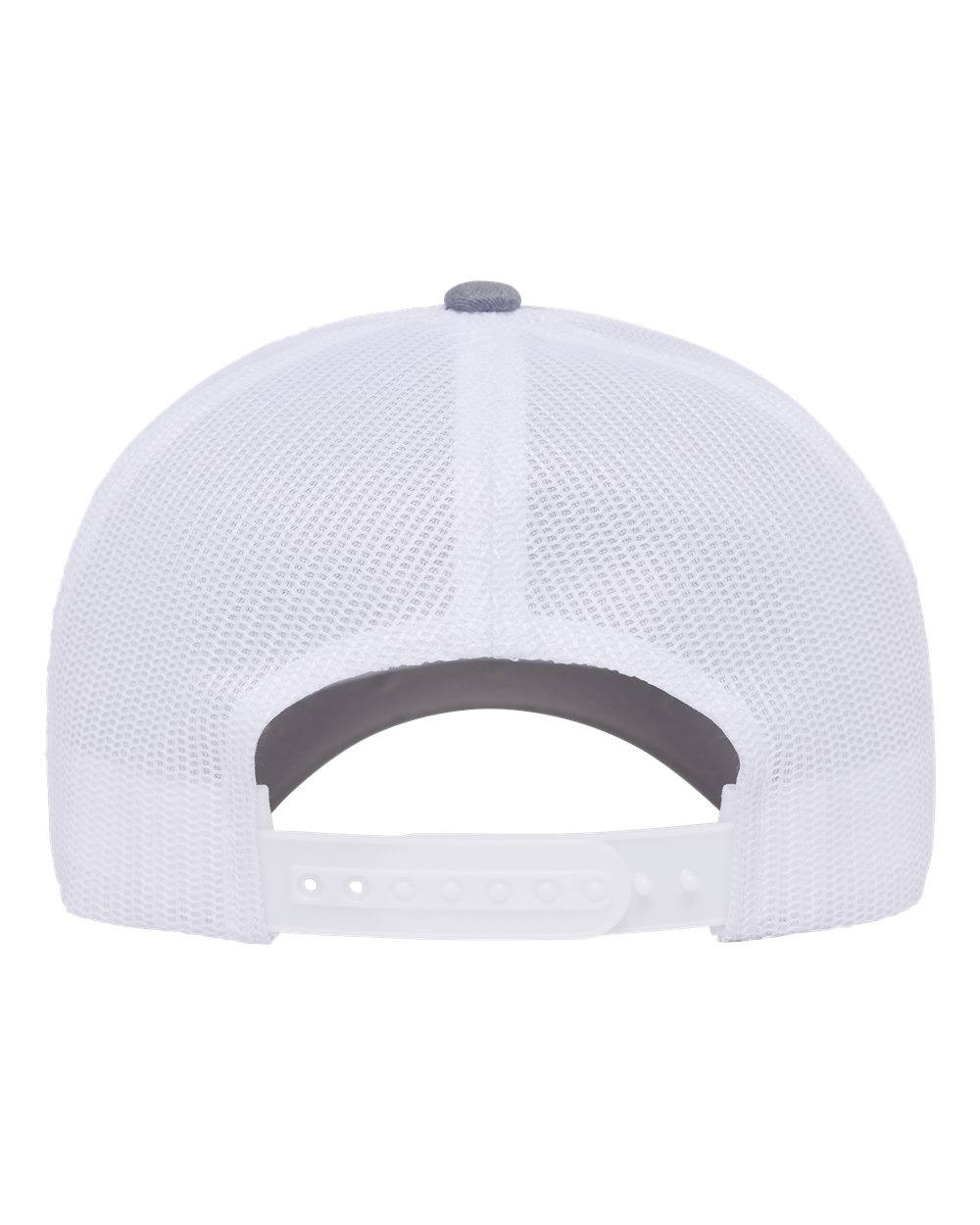 Yp Classics 6606bd Retro Trucker Rope Cap - Heather Grey White