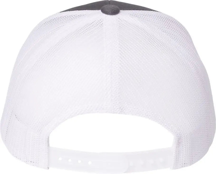 Yp Classics 6606r Sustainable Retro Trucker Cap - Charcoal White - Dark Gray / one Size Fits Most