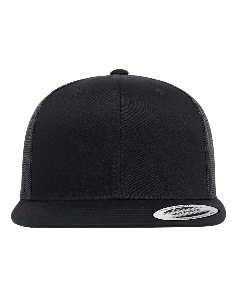 Yp Classics 6609 Retro High Profile Trucker Cap - Black - one Size Fits Most