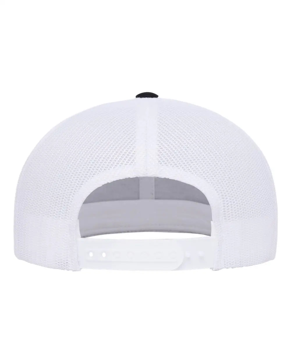 Yp Classics 6609 Retro High Profile Trucker Cap - Black White - one Size Fits Most