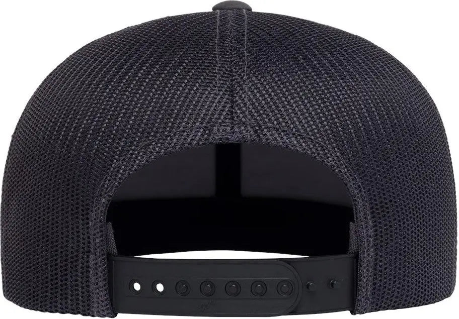 Yp Classics 6609 Retro High Profile Trucker Cap - Charcoal - one Size Fits Most
