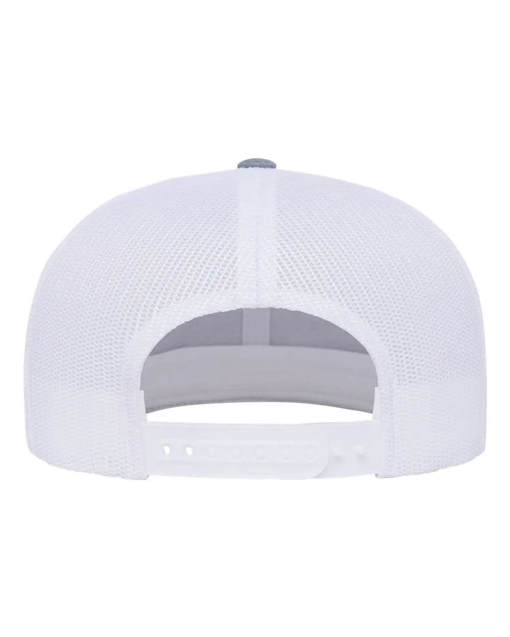 Yp Classics 6609 Retro High Profile Trucker Cap - Heather Gray White - one Size Fits Most