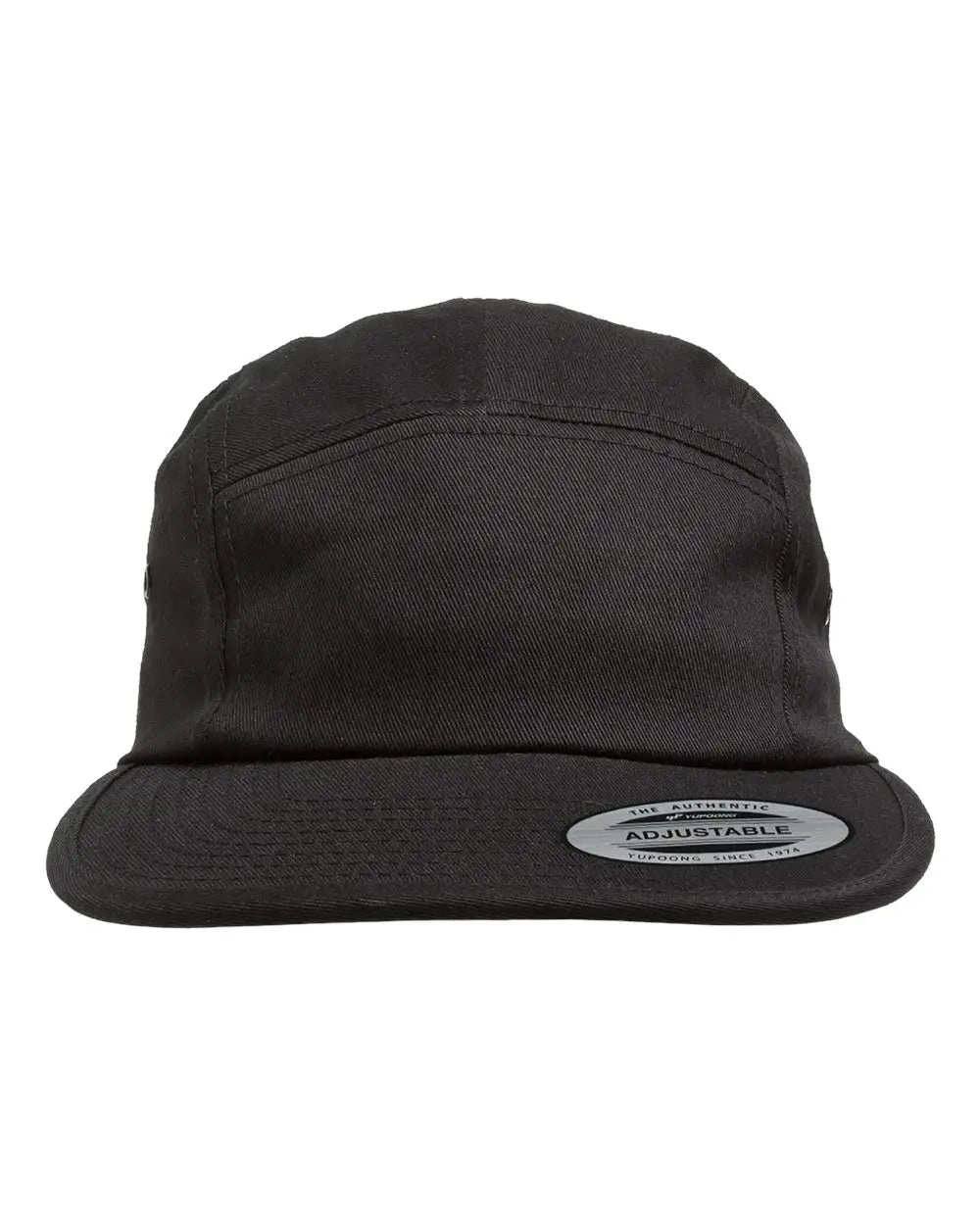 Yp Classics 7005 Classic Jockey Flat Bill Cap - Black - one Size Fits Most