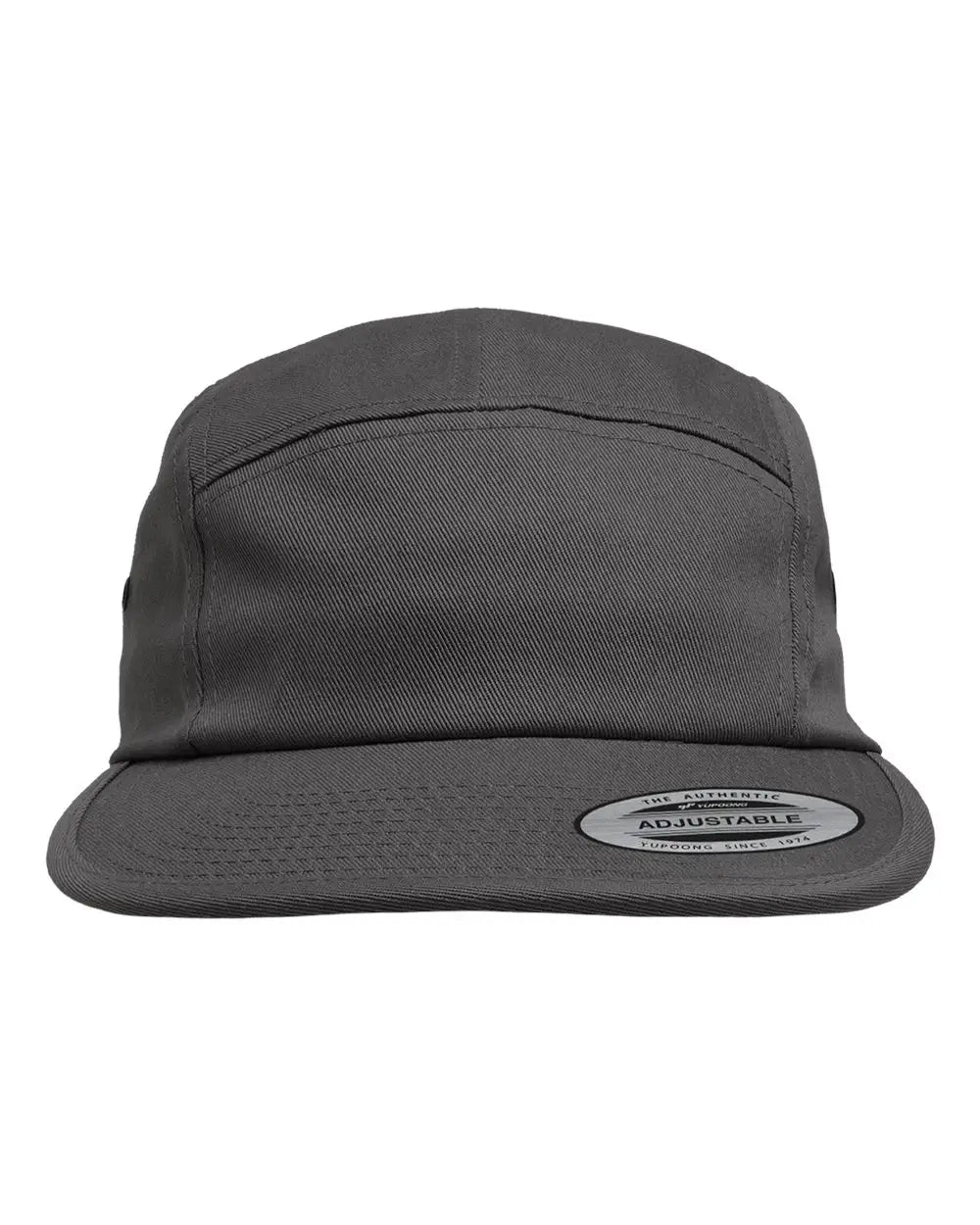 Yp Classics 7005 Classic Jockey Flat Bill Cap - Dark Gray - one Size Fits Most