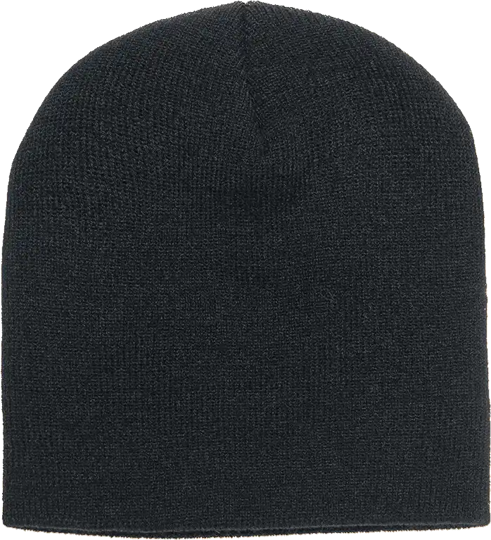Yupoong 1500kc Classics Short Beanie - Black - one Size Fits Most