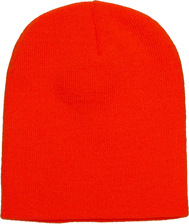Yupoong 1500kc Classics Short Beanie - Blaze Orange - one Size Fits Most