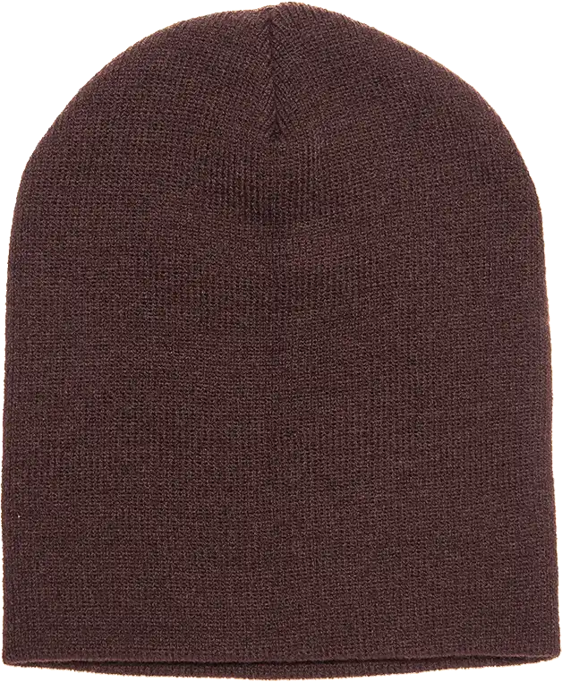 Yupoong 1500kc Classics Short Beanie - Brown - one Size Fits Most