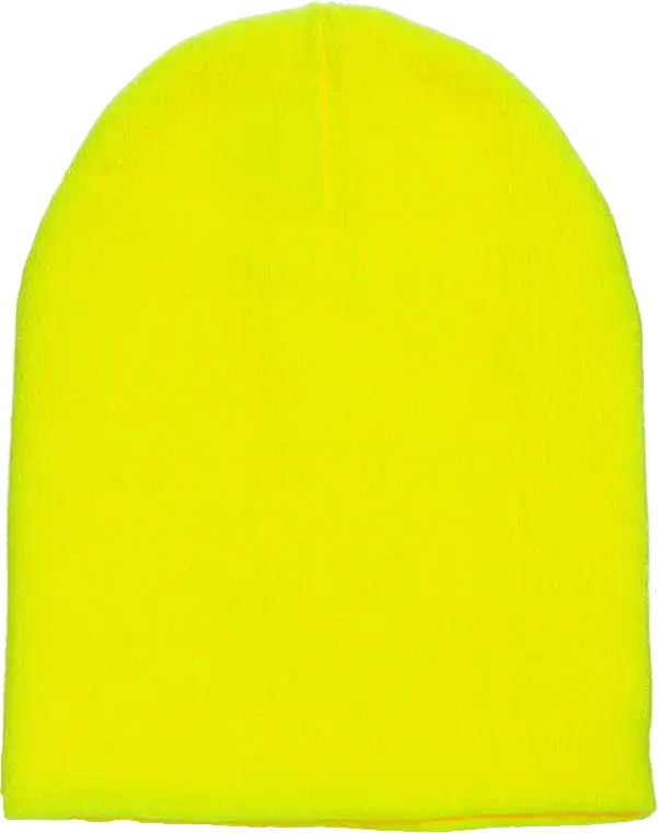 Yupoong 1500kc Classics Short Beanie - Safety Yellow - one Size Fits Most