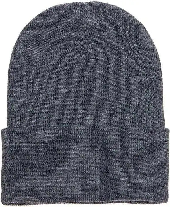 Yupoong 1501kc Classics Cuffed Knit Beanie Dark Gray / one Size Fits Most