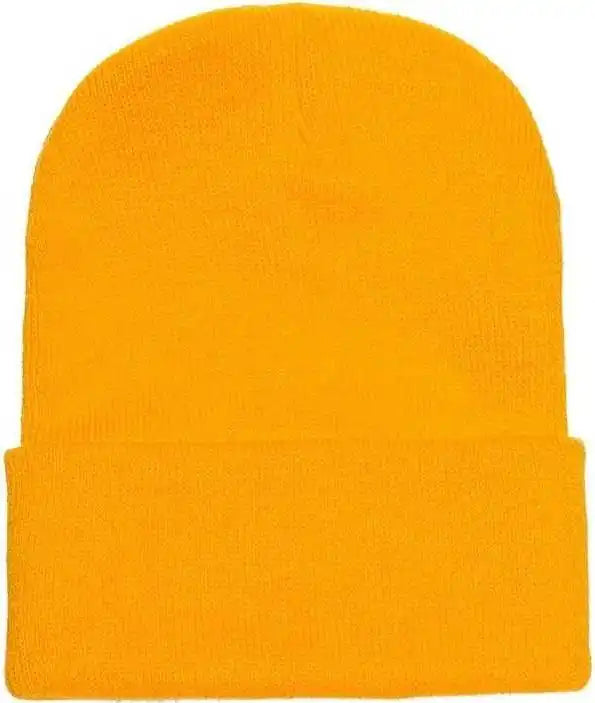 Yupoong 1501kc Classics Cuffed Knit Beanie - Gold - one Size Fits Most