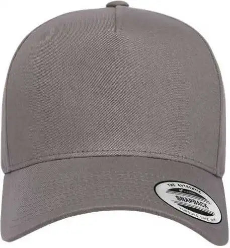 Yupoong 5079 Retro Cotton Blend Trucker Snapback Cap - Gray - one Size Fits Most