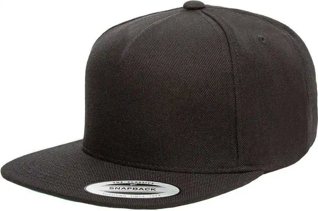 Yupoong 5089m Classics Premium 5-panel Snapback Cap - Black - 6 5/8’’ - 7