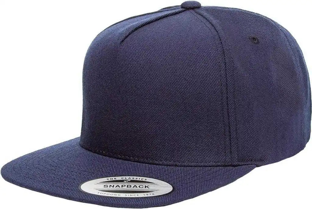 Yupoong 5089m Classics Premium 5 Panel Snapback Cap Navy / 6 5/8’’ 7