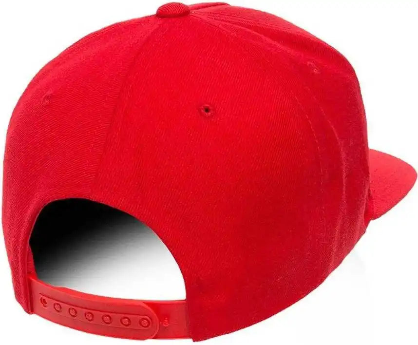 Yupoong 5089m Classics Premium 5 Panel Snapback Cap Red / 6 5/8’’ 7