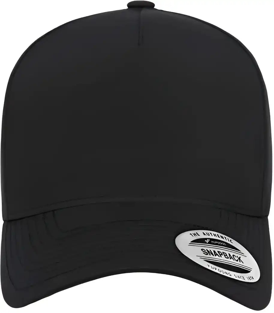 Yupoong 5389ap 5 Panel Snapback with Perforated Cap Black / one Size Fits Most