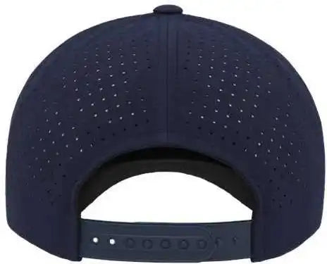 Yupoong 5389ap 5 Panel Snapback with Perforated Cap Navy / one Size Fits Most