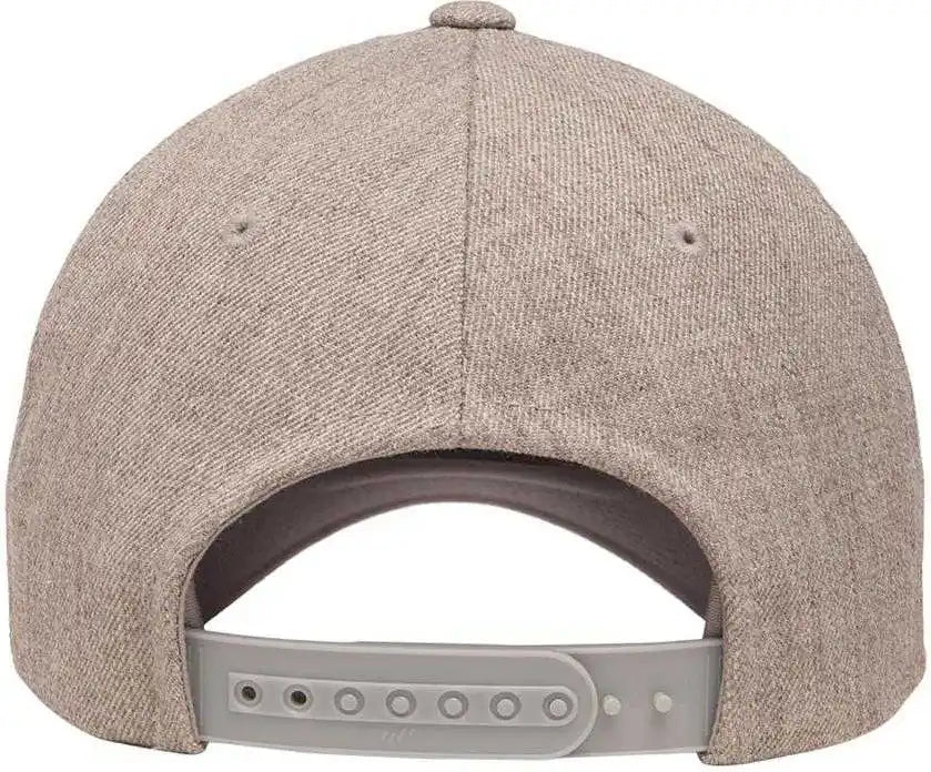 Yupoong 5789m Classics 5-panel Premium Curved Visor Snapback Cap - Heather - Gray / 6 5/8’’ - 7