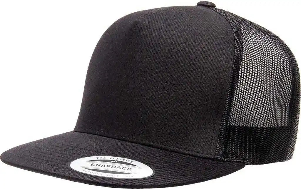 Yupoong 6006 Classics Classic Trucker Cap - Black - 6 5/8’’ - 7