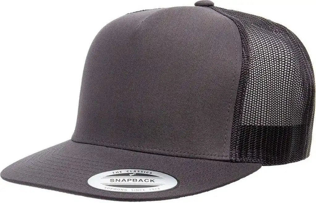 Yupoong 6006 Classics Classic Trucker Cap - Charcoal - Dark Gray / 6 5/8’’ - 7