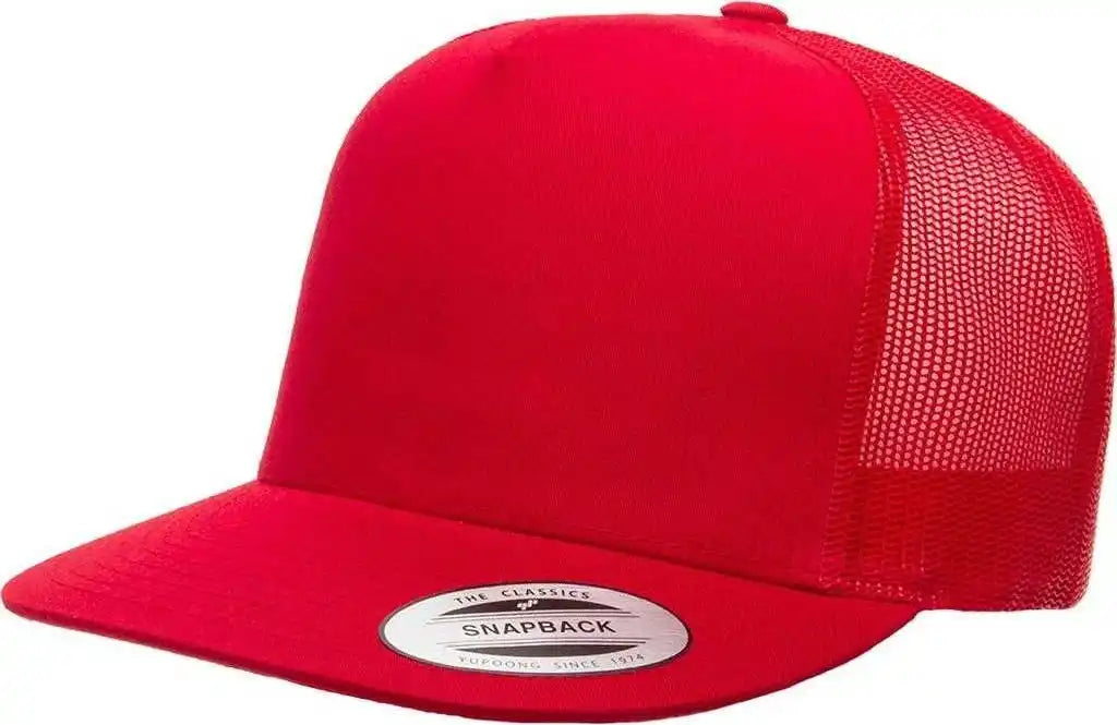 Yupoong 6006 Classics Classic Trucker Cap - Red - 6 5/8’’ - 7