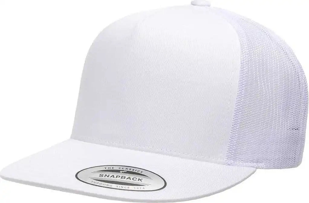 Yupoong 6006 Classics Classic Trucker Cap - White - 6 5/8’’ - 7