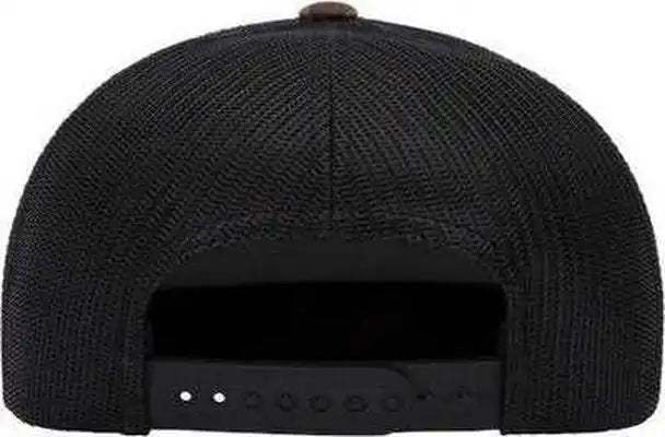 Yupoong 6006 Five-panel Classic Trucker Cap - Green Camo Black - one Size Fits Most