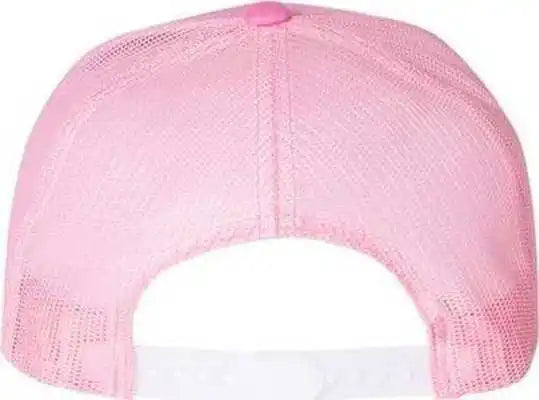 Yupoong 6006 Five Panel Classic Trucker Cap Pink / one Size Fits Most