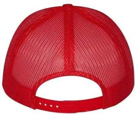 Yupoong 6006 Five-panel Classic Trucker Cap - Red White - one Size Fits Most