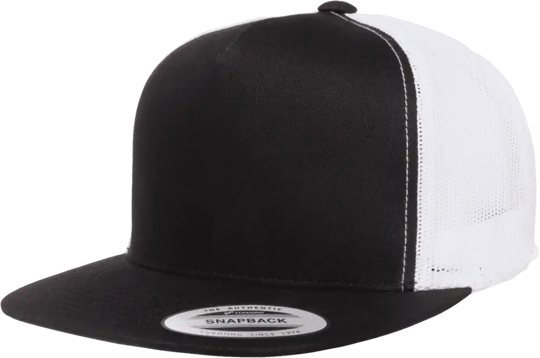 Yupoong 6006t Classics Classic Trucker Cap 2-tone - Black White - 6 5/8’’ - 7