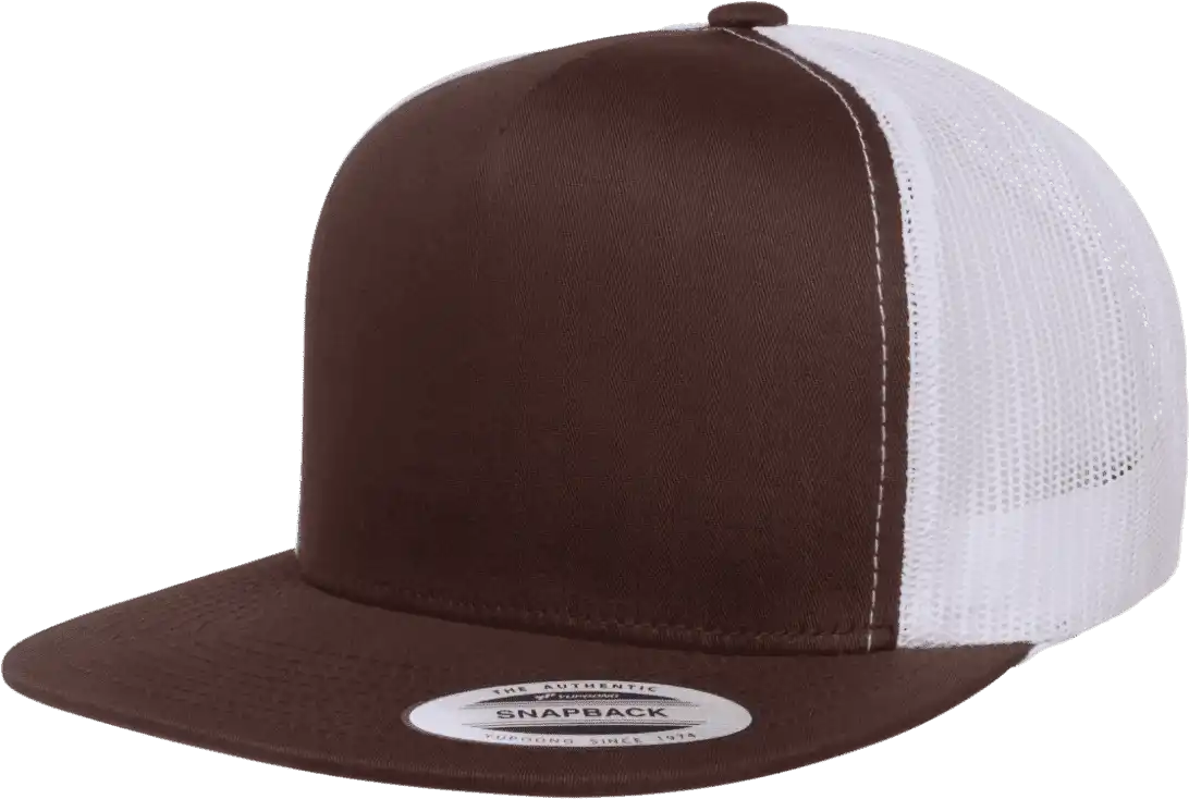 Yupoong 6006t Classics Classic Trucker Cap 2-tone - Brown White - 6 5/8’’ - 7