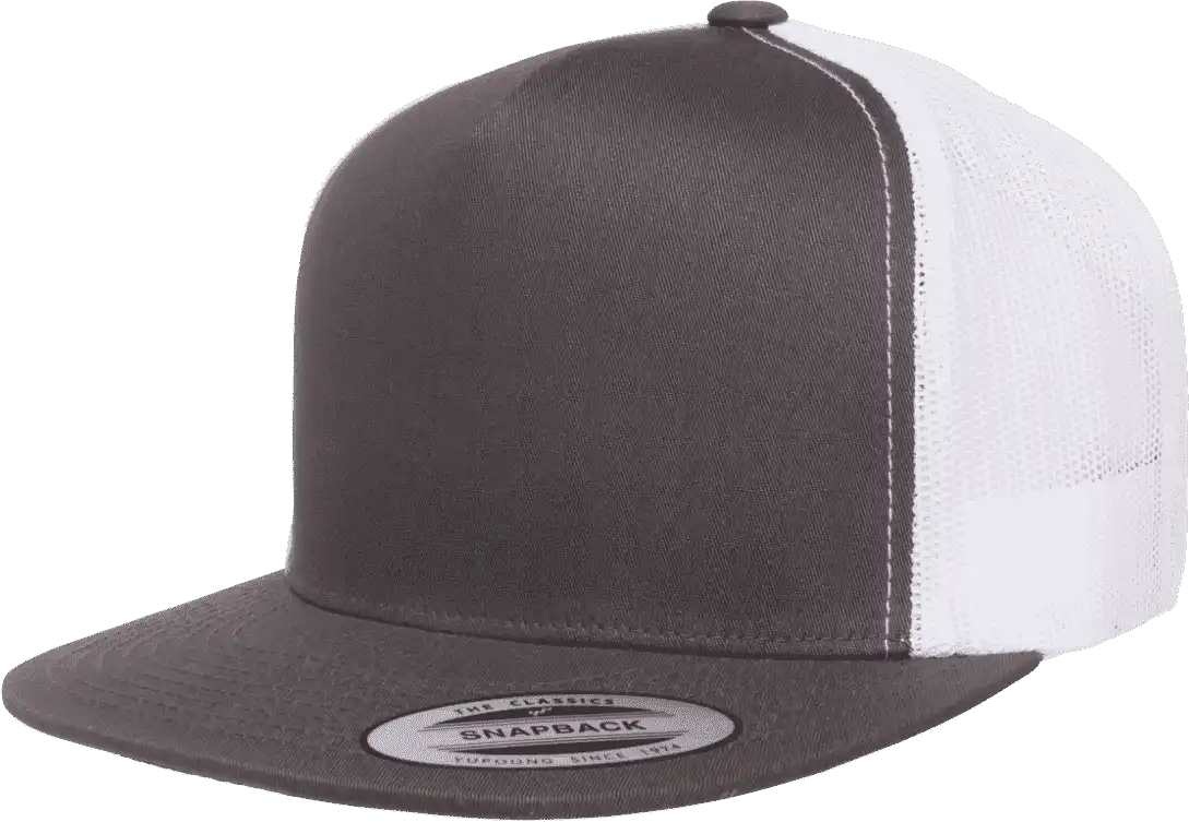 Yupoong 6006t Classics Classic Trucker Cap 2 Tone Charcoal White Dark Gray / 6 5/8’’ 7